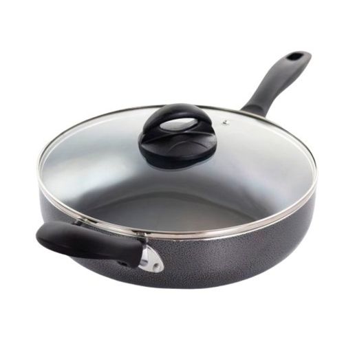 Sartén Oster Antiadherente de 4.7L con Tapa de Vidrio CLAIRBORNE Mango de Baquelita 75665 02 (MUNDO