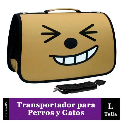 Transportador Grande para Gato o Perro Pequeño Marrón