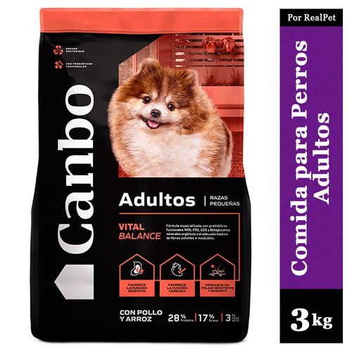 Comida para Perro Adulto Pequeño Canbo Balance Pollo 3 kg