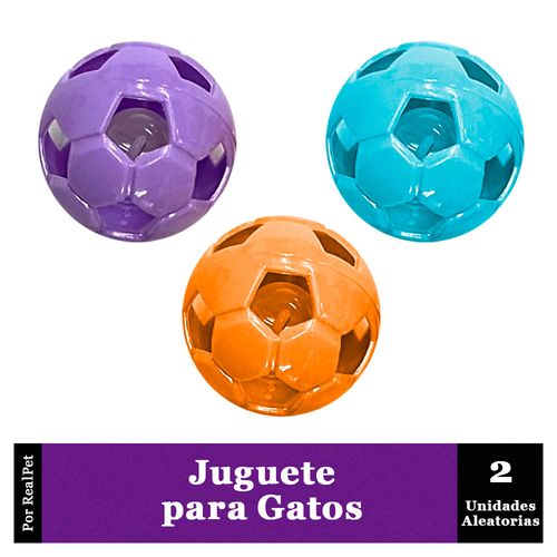 Juguete de Pelota Fútbol para Gato 2 Unidades 3.8cm