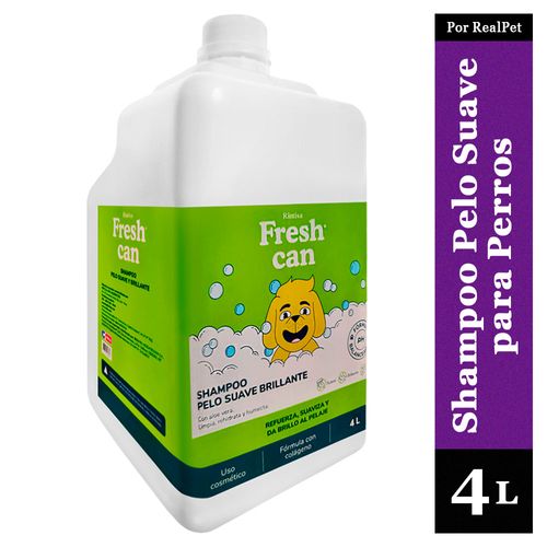 Shampoo para Perros Fresh Can Pelo Suave Galón 4 Litros