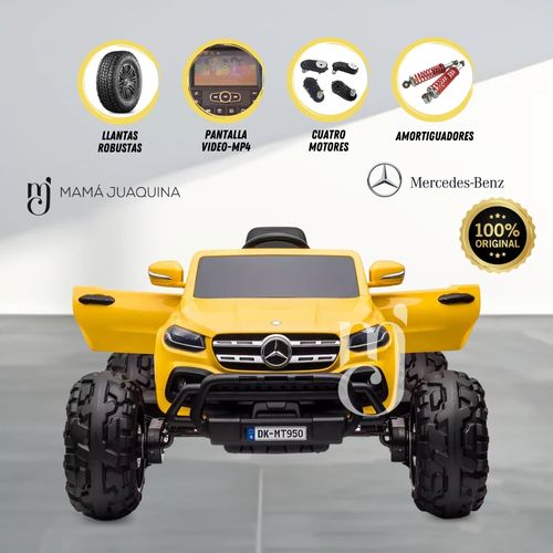 Carro a Batería Mercedes Benz «MONSTER» Amarillo