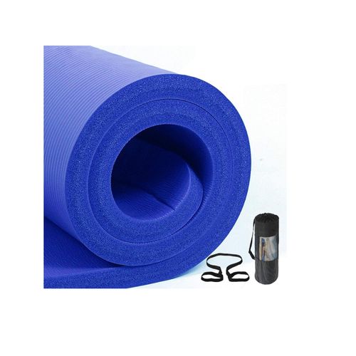 Colchoneta Yoga Mat Extra Gruesa 20 Mm  Pilates Gym Azul