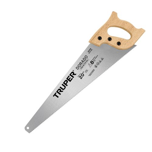 Serrucho carpintero 20" Dorado, 8 DPP Truper