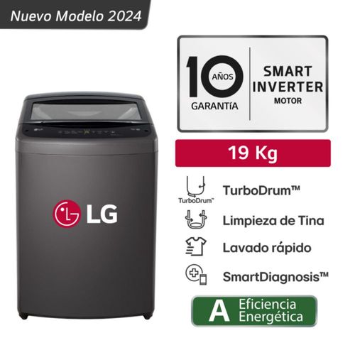 Lavadora LG 19 Kg Carga Superior WT19BVTB Negra