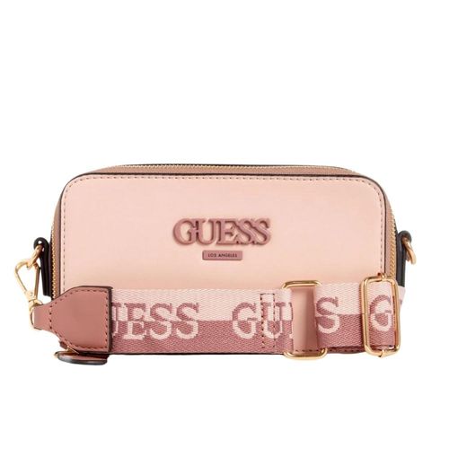 Cartera Crossbody Guess Lewistown Color-Block - Rosa