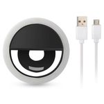 Mini-Aro-Selfie-Anillo-Luz-Led-con-Clip-para-Celular-Negro