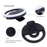 Mini-Aro-Selfie-Anillo-Luz-Led-con-Clip-para-Celular-Negro