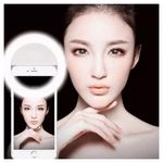 Mini-Aro-Selfie-Anillo-Luz-Led-con-Clip-para-Celular-Negro