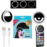 Mini-Aro-Selfie-Anillo-Luz-Led-con-Clip-para-Celular-Negro