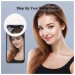 Mini-Aro-Selfie-Anillo-Luz-Led-con-Clip-para-Celular-Blanco