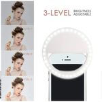 Mini-Aro-Selfie-Anillo-Luz-Led-con-Clip-para-Celular-Blanco