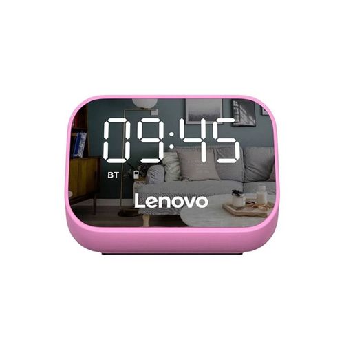 Reloj despertador con altavoz multifuncional lenovo ts13-rosado