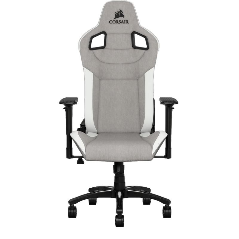 SILLA-GAMER-T3-RUSH-CORSAIR-C--REPOSABRAZOS-4D-MATERIAL-TEJIDO-COLOR-BLANCO---GRIS