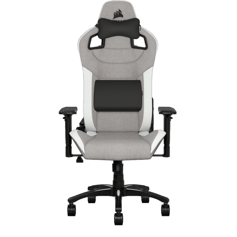 SILLA-GAMER-T3-RUSH-CORSAIR-C--REPOSABRAZOS-4D-MATERIAL-TEJIDO-COLOR-BLANCO---GRIS