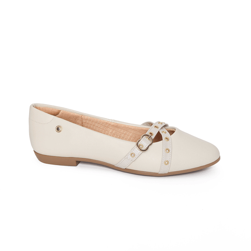 Zapato Balerina Mujer 1408-207 OFF WHITE