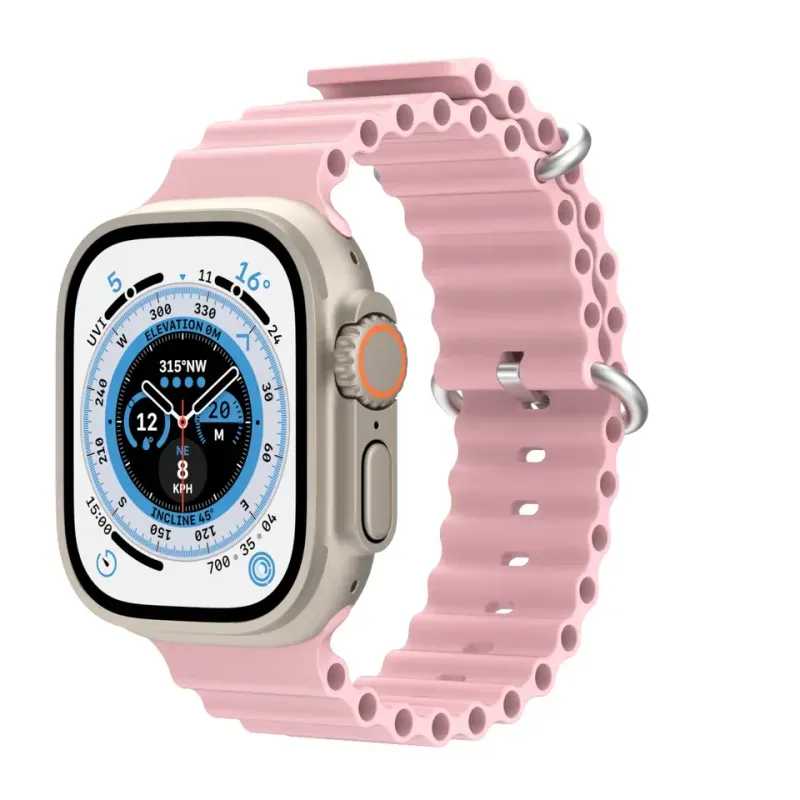 Correa-Ocean-Ultra-para-Apple-Watch-Color-Rosado-de-Silicona-42-44-45-49mm