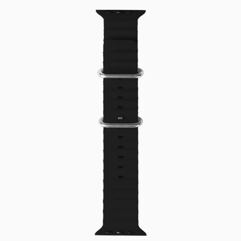 Correa-Ocean-Ultra-para-Apple-Watch-Color-Negro-de-Silicona-42-44-45-49mm