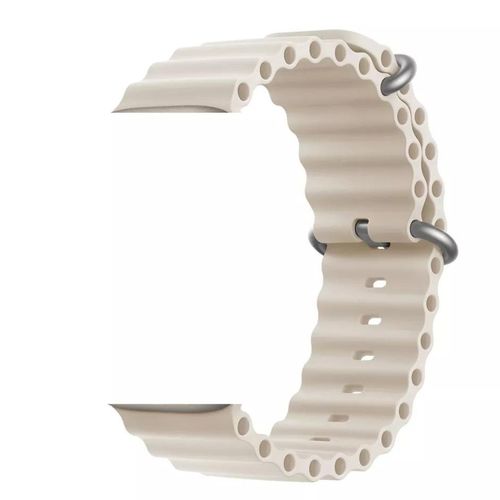 Correa Ultra Ocean de Silicona para Apple Watch Color Beige de Silicona 42/44/45/49mm