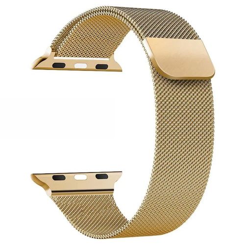 Correa de Acero Milanese Loop para Apple Watch de 42/44/45/49 mm Color Dorado