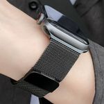 Correa-de-Acero-Milanese-Loop-para-Apple-Watch-de-42-44-45-49-mm-Color-Negro