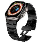 Correa-De-Acero-Para-Apple-Watch-42-44-45-49mm-Double-Point-Semi-Brillo-Negro