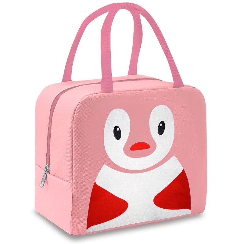 Lonchera-Termica-Fiambrera-para-Niños-Diseño-Pinguino-Rosado-067L-