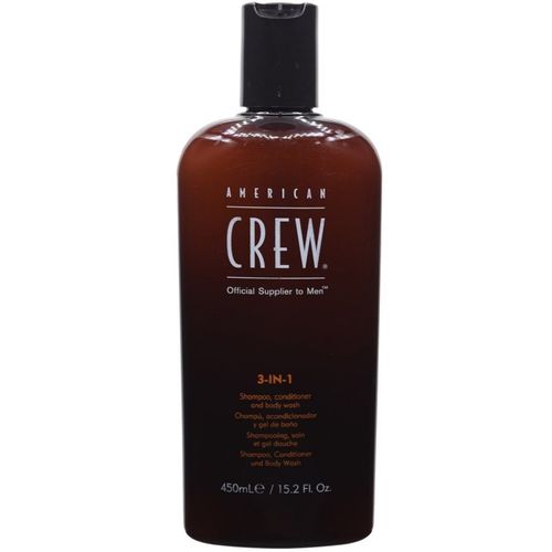 3 In 1 Shampoo, Acondicionador Y Body Wash American Crew Men 450ml