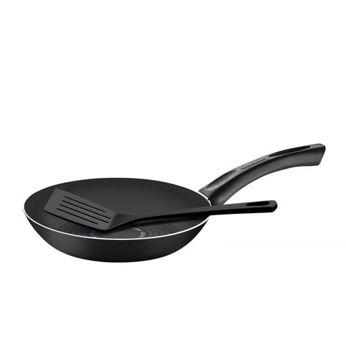 Sartén con Espátula 24 cm Paris Negro Tramontina 17542503 (MO)