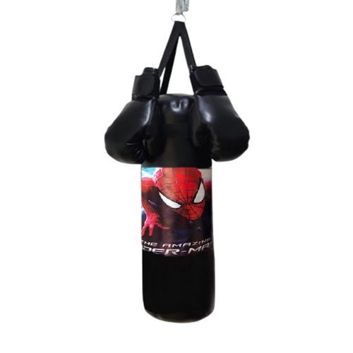 SACO DE BOX INFANTIL CON PAR DE GUANTES NEGRO