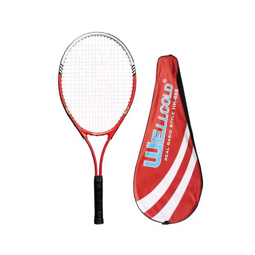 RAQUETA DE TENIS DE ALEACIÓN LIGERA WELLCOLD PARA ADULTOS ROJO