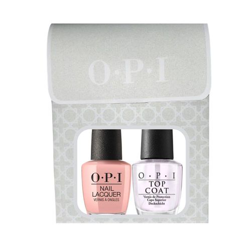 Esmaltes Opi Duo Nl Machu Peach-U + Brillo Top Coat 0.5 Nude