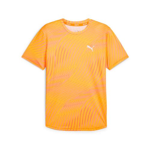 Polo Deportivo Puma Hombre Run Favorite Aop Ss Tee M 524219 38 Naranja