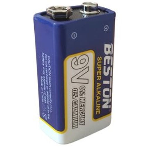 Batería alcalina 9V Beston BST-6LR61-BP1 0 cadmio y mercurio pila 9v
