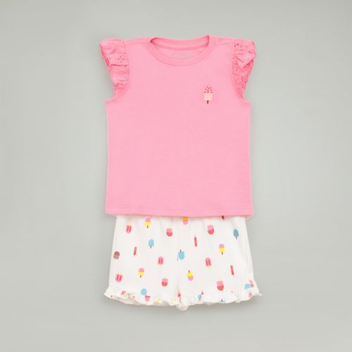 Conjunto Para Bebe Niña Baby Circus Cotton Brodery
