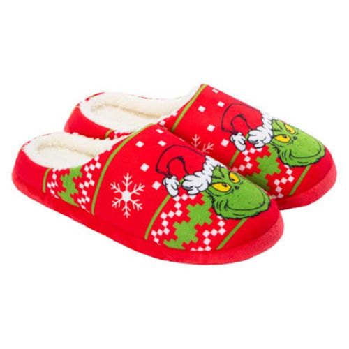 Pantuflas Navideñas Mujer El Grinch del Dr. Seuss