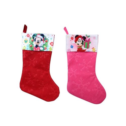 Setx2 Bota Navideña Minnie y Mickey Mouse Disney