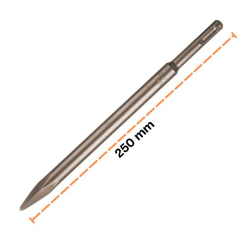 CINCEL PLANO Y PUNTA 1-12 x 10 PARA ROTOMARTILLO SDS PLUS TRUPER