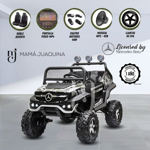 Carro a Batería para Niños «UNIMOG SMAL» Licenced Negro