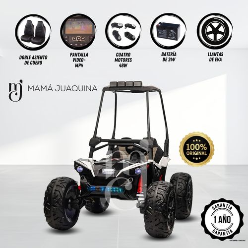 Carro a Batería 4 x 4 «UTV ROOF» Negro