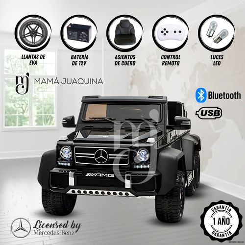 Carro a Batería «AMG 6X4» Licenced Negro