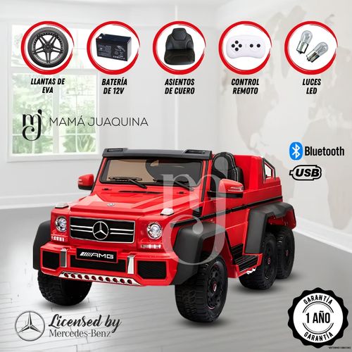 Carro a Batería «AMG 6X4» Licenced Rojo