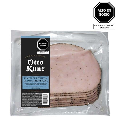 Jamón de Pechuga de Pavo Provenzal OTTO KUNZ Paquete 200g