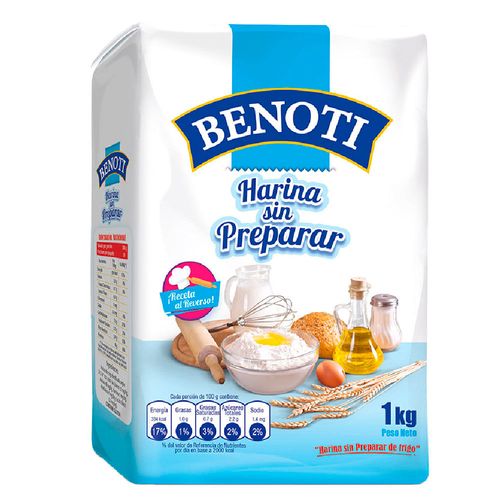 Harina sin Preparar BENOTI Bolsa 1Kg