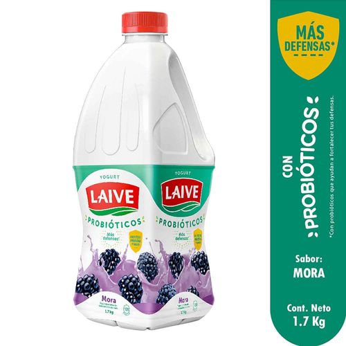 Yogurt Probiótico LAIVE Sabor a Mora Galonera 1.7Kg