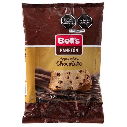 Panetón BELL'S Chispas de Chocolate Bolsa 90g