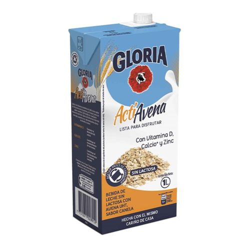 Leche GLORIA UHT Actiavena Caja 1L