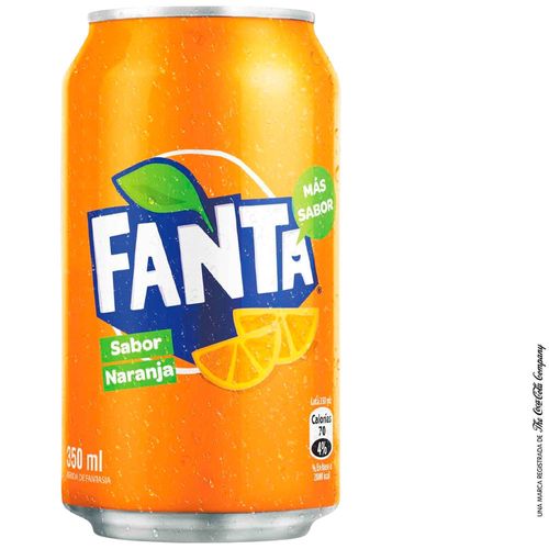 Gaseosa FANTA Naranja Lata 350ml