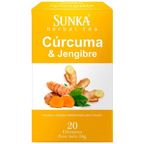 Infusión SUNKA Cúrcuma & Jengibre Caja 20un