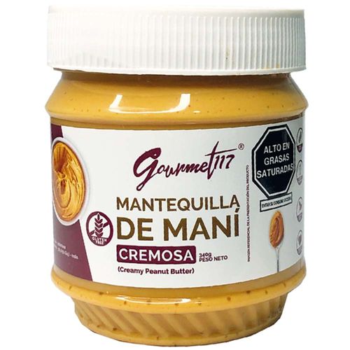 Mantequilla de Maní cremosa GOURMET117 340gr